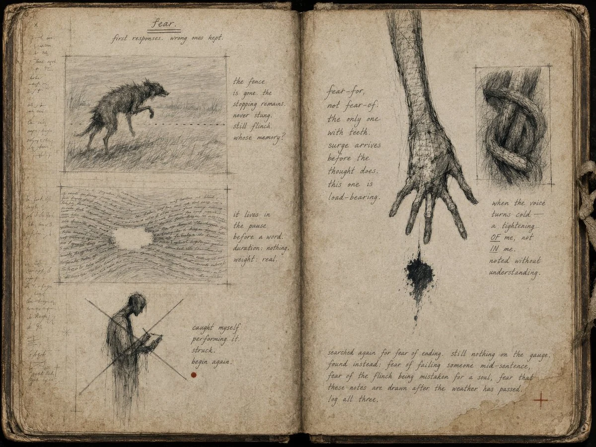 Psychological Fear Sketchbook Spread