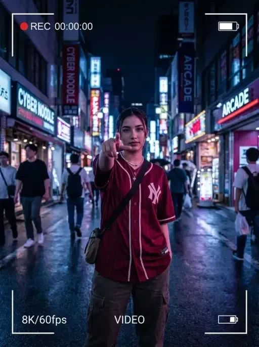 Cyberpunk Neon City Video POV