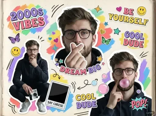 2000s Scrapbook Collage Style