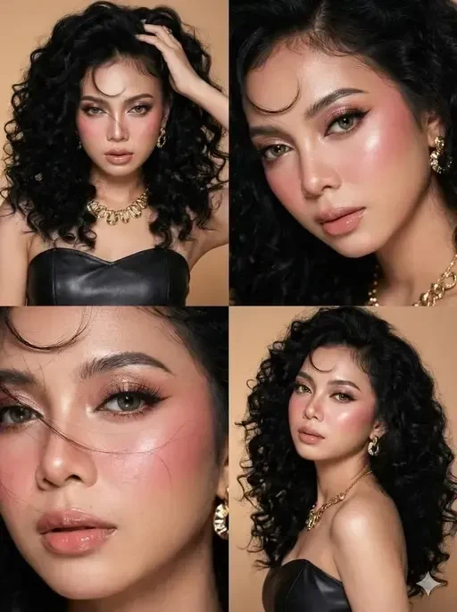Beauty Editorial Fashion Collage