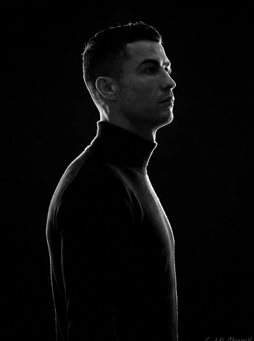 Monochromatic Rim Light Silhouette Portrait