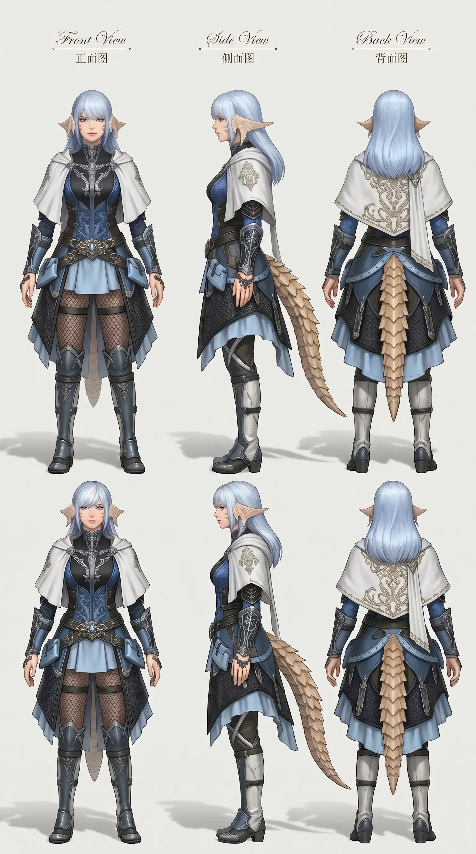 Fantasy Elf Character Concept Sheet