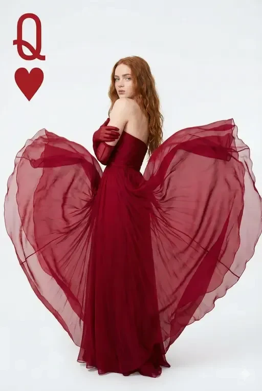 Queen of Hearts Fashion Studio Portrait