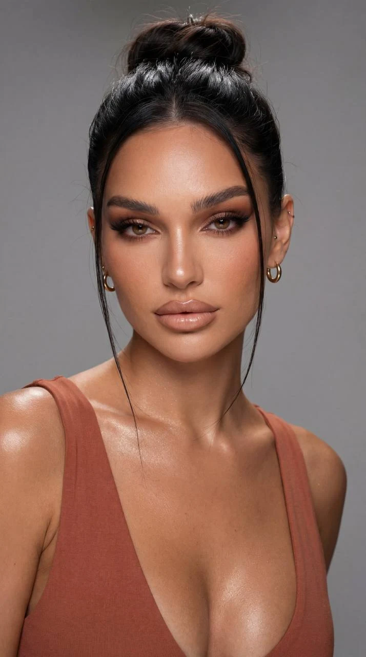 high-end beauty editorial portrait