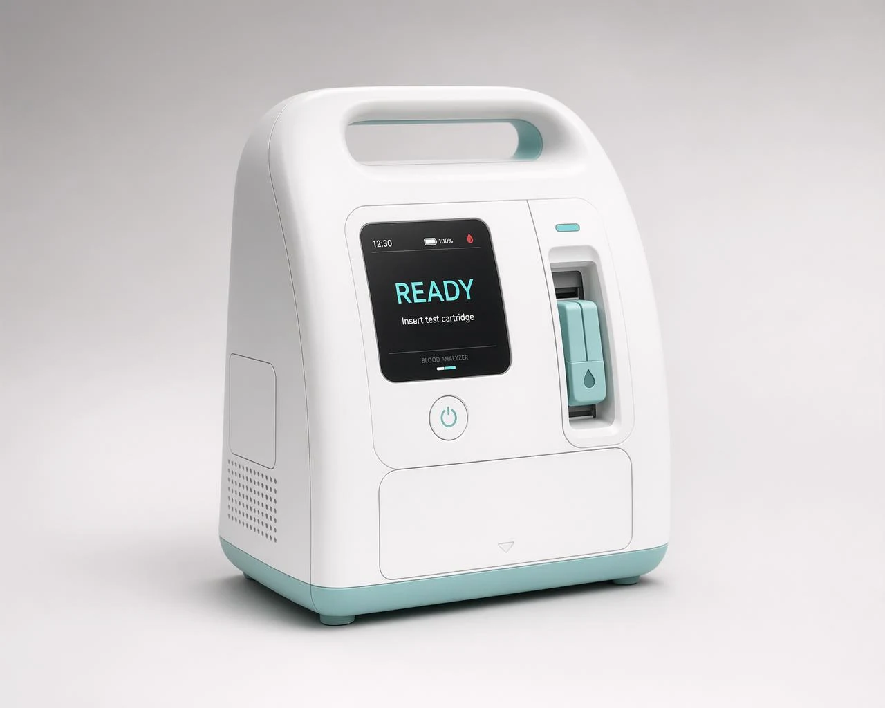 Portable Blood Analyzer Medical Device Render