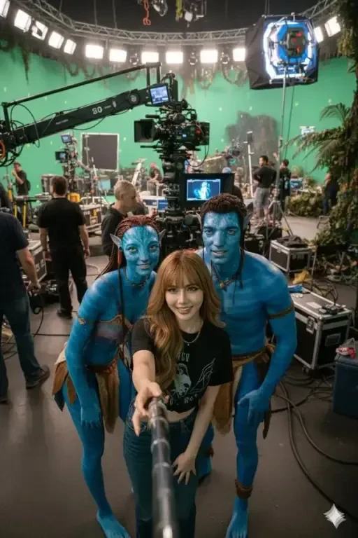 Behind the Scenes Movie Set Selfie