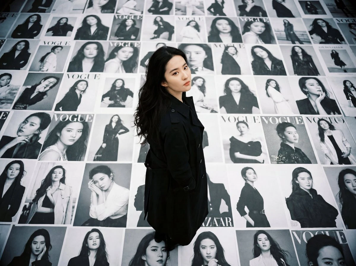 Lomo Style Japanese Actress Fashion Portrait