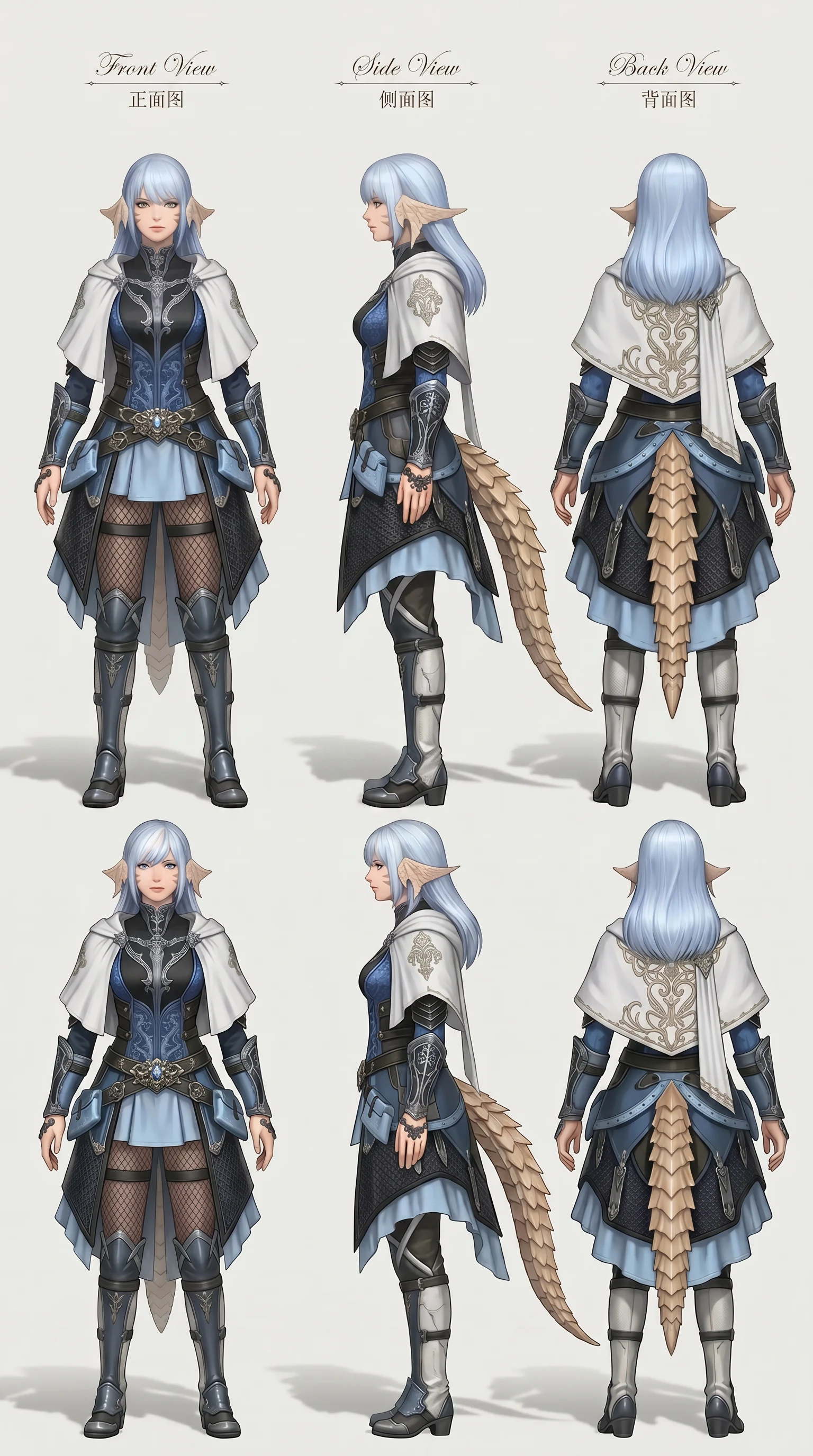 Chibi Anime Character Design Sheet reference image 2