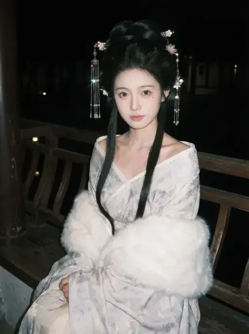 Ancient Garden Night Walk Portrait
