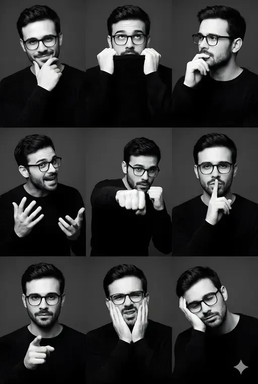 Studio Expression Grid Collage