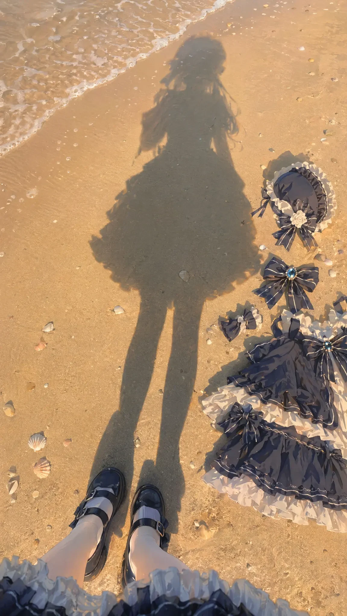 First Person Beach Shadow Photography
