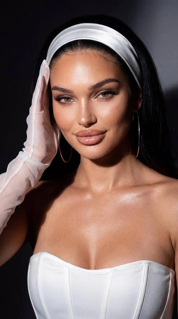 glamorous silk portrait portrait