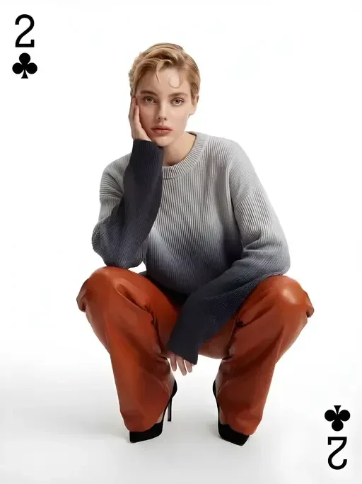 Luxury-Fashion Editorial Studio Portrait