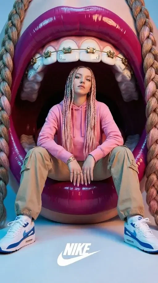 Nike Editorial Surreal Mouth Concept