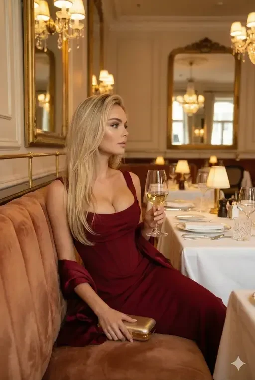 Elegant Evening Restaurant Portrait