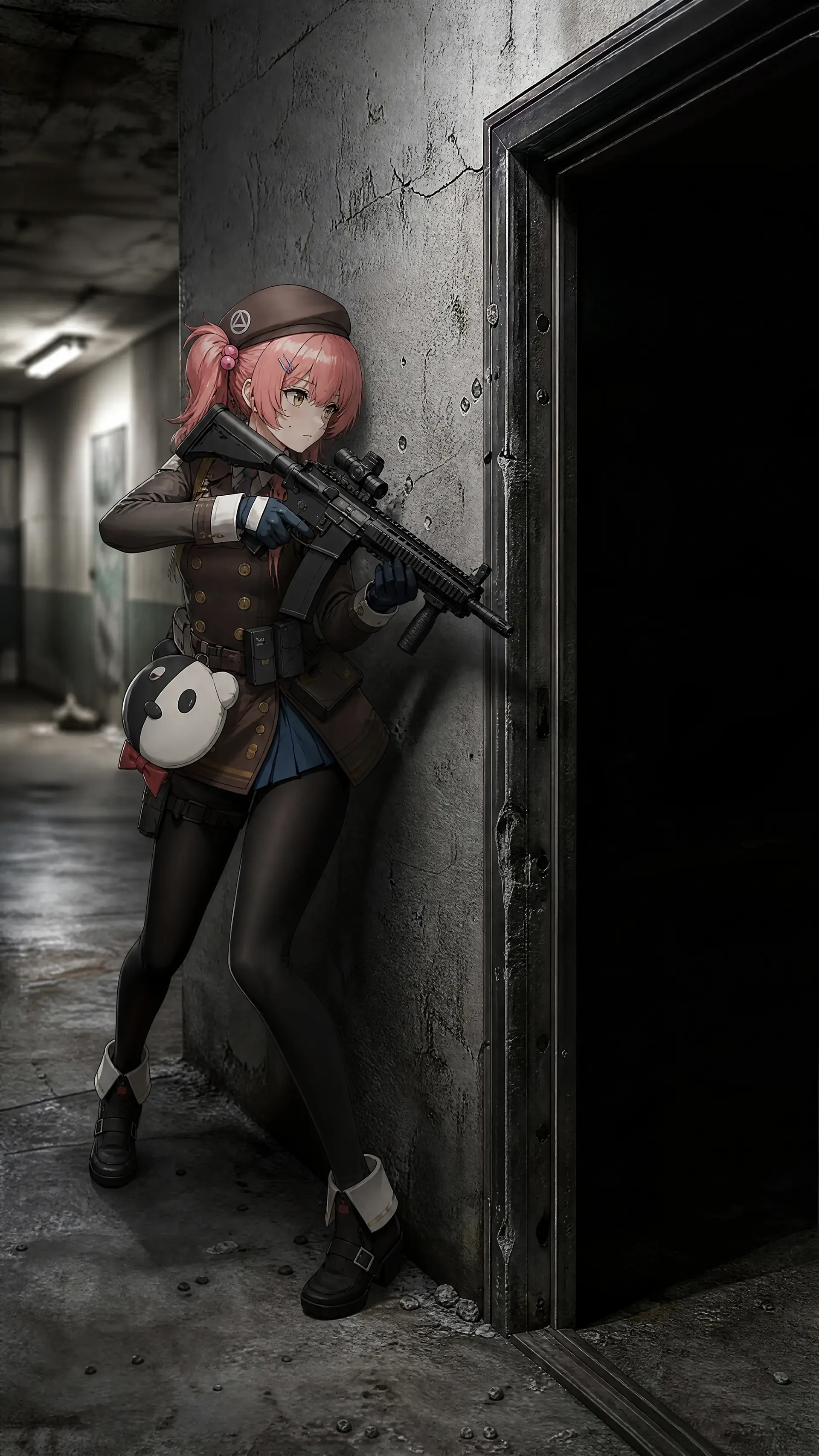 tactical anime character room breach