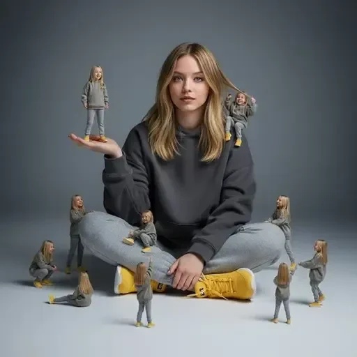 Surreal Miniature Person Portrait