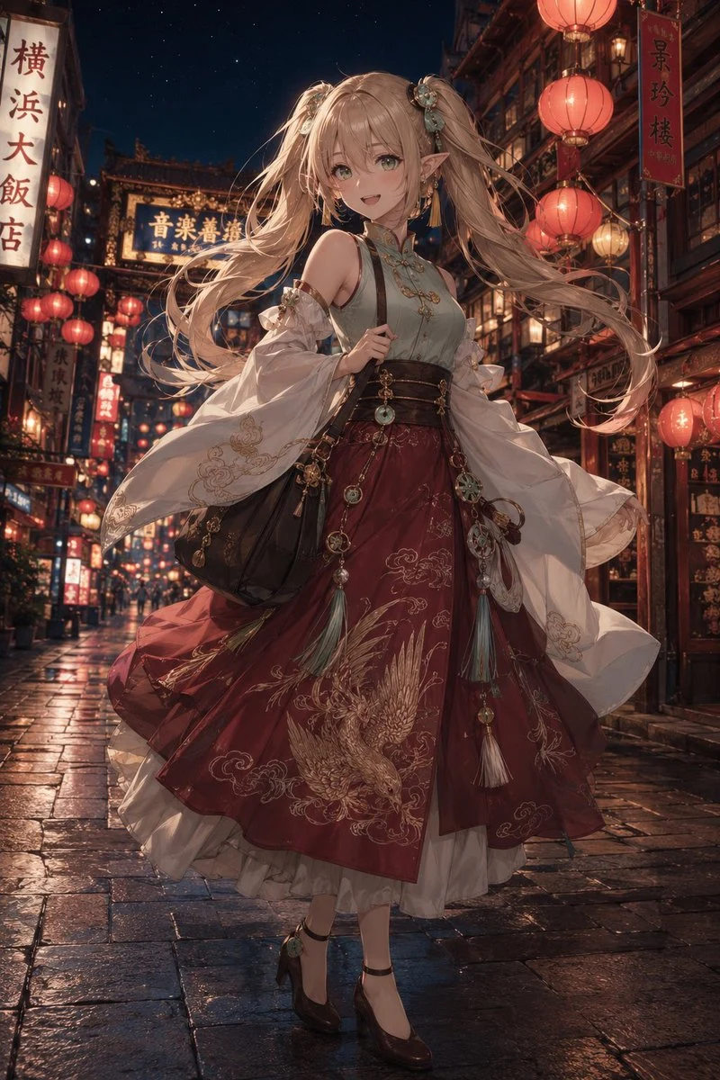 Elf Merchant on Lantern Street