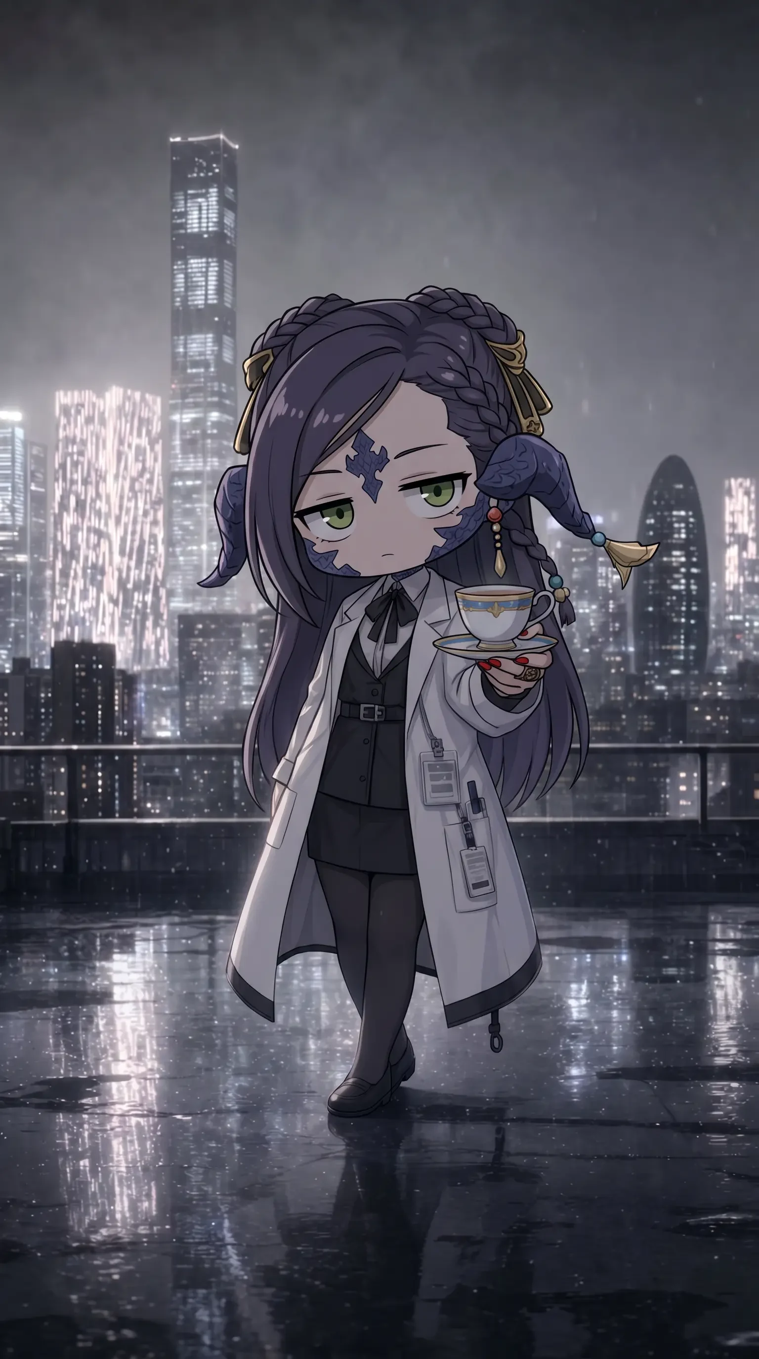 chibi character swap style consistency