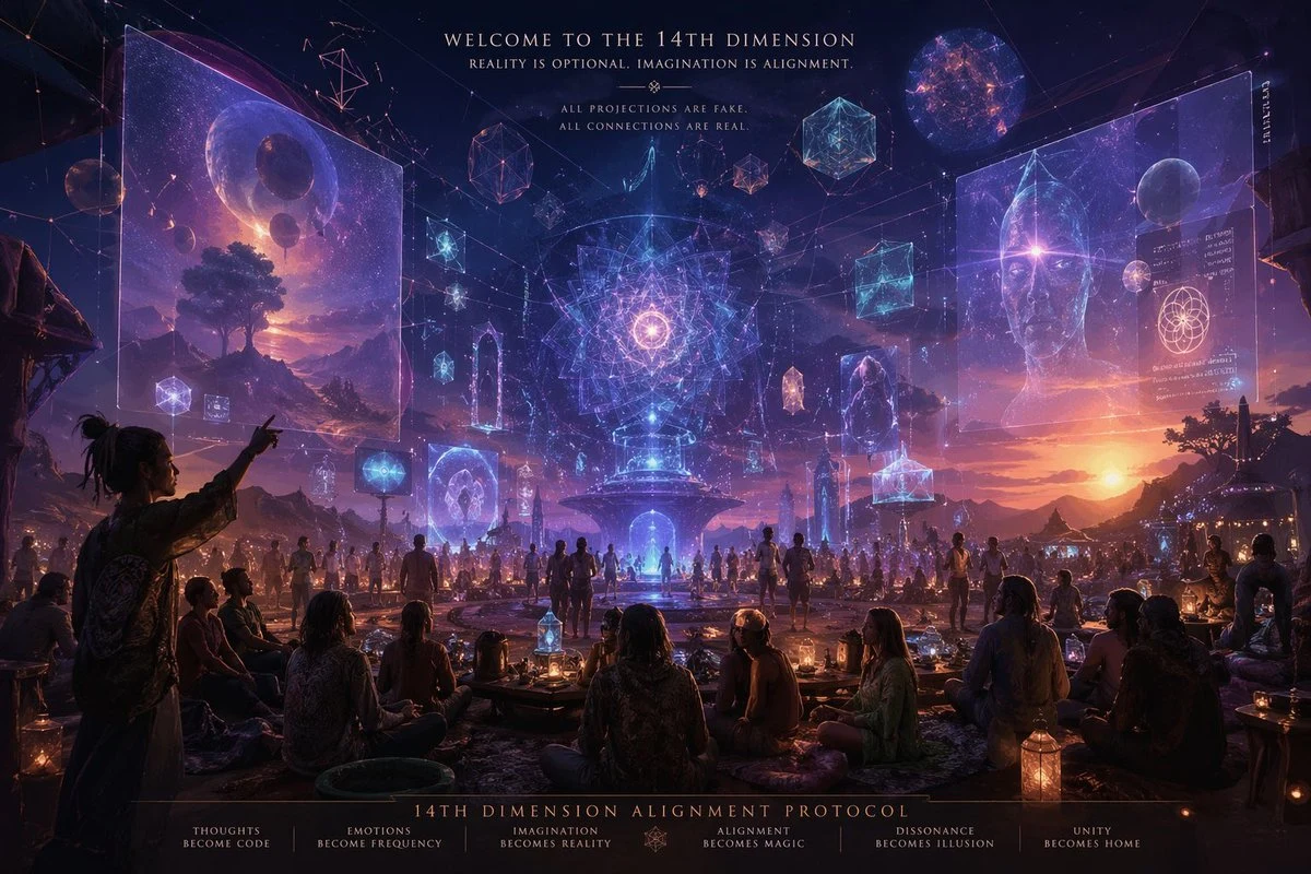 14th Dimension Projection Scene