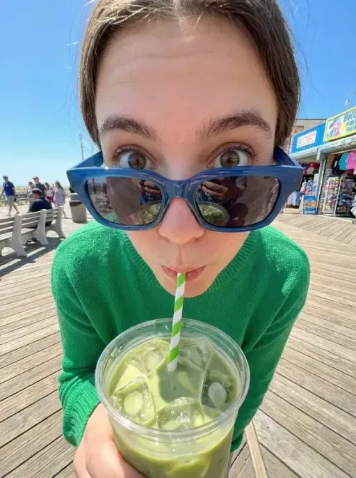 Fisheye Boardwalk Matcha Portrait