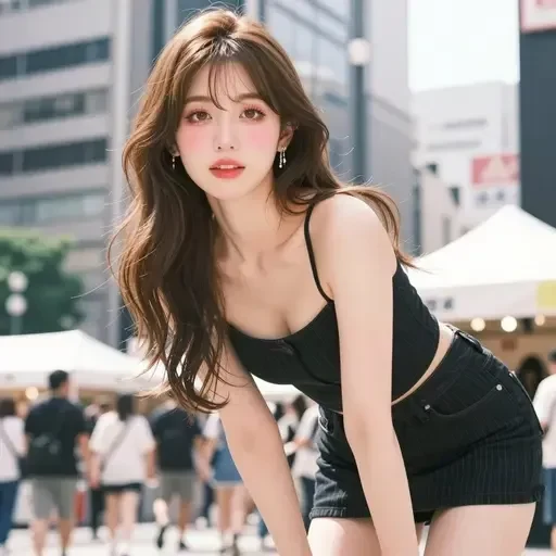 glamorous Tokyo fashion portrait