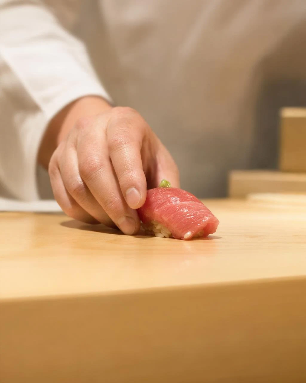 fatty tuna nigiri omakase