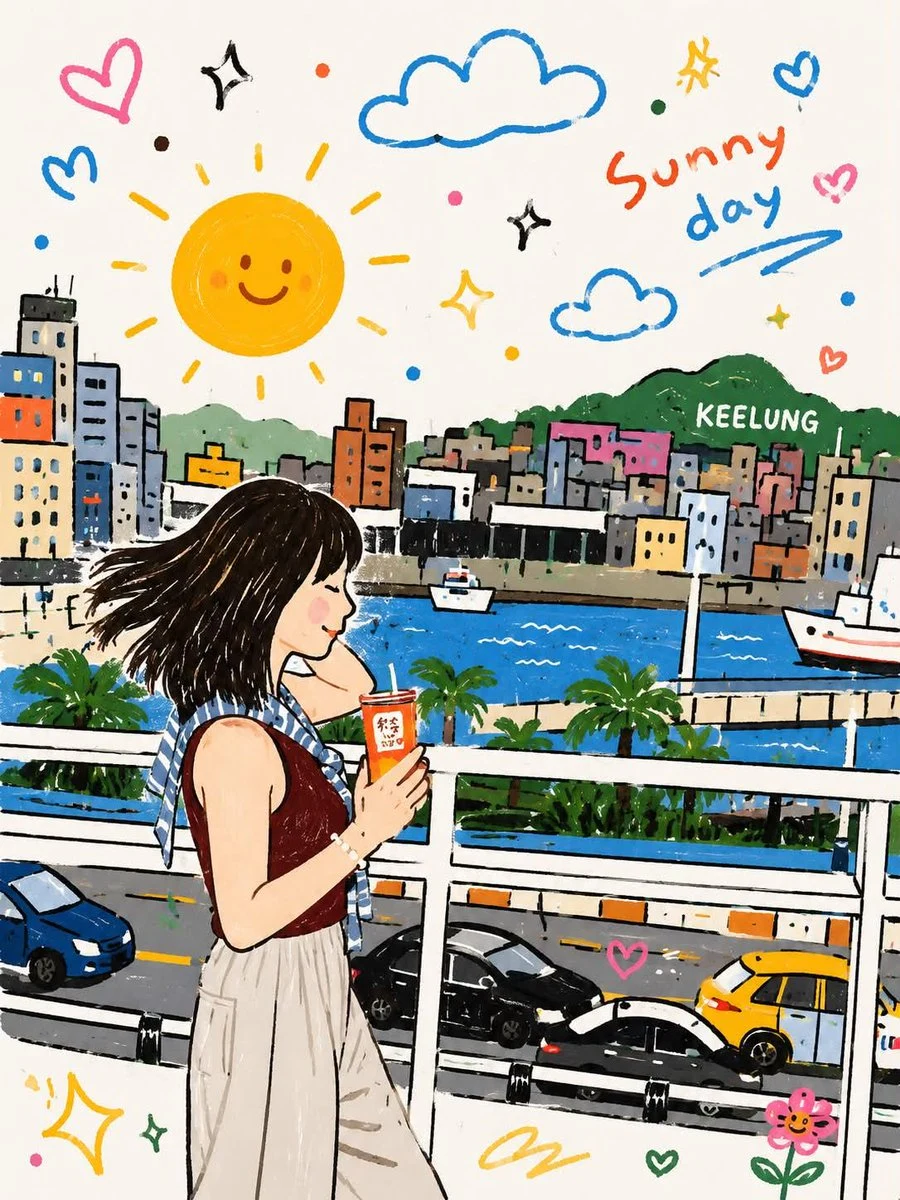 Whimsical Flat Doodle Illustration Style