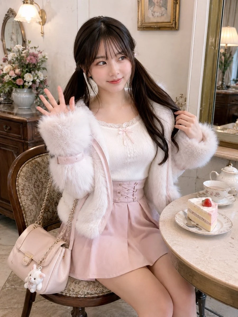 Coquette Vintage Tea Room Portrait