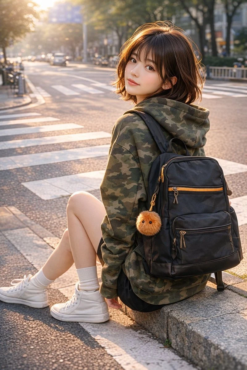 Urban Over Shoulder Street Portrait