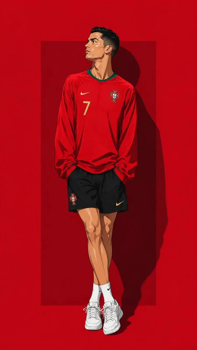 Anime Soccer Player Editorial Illustration