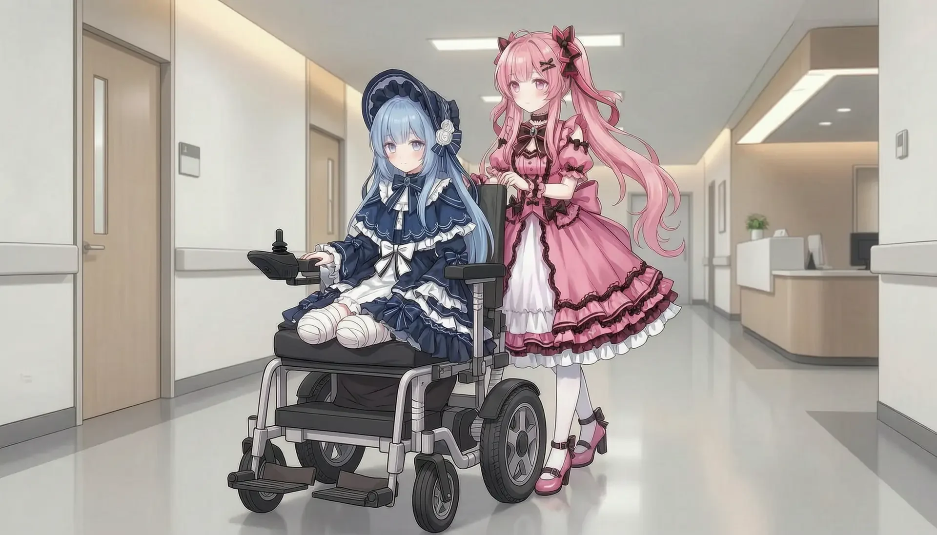 Anime Characters in Hospital Setting