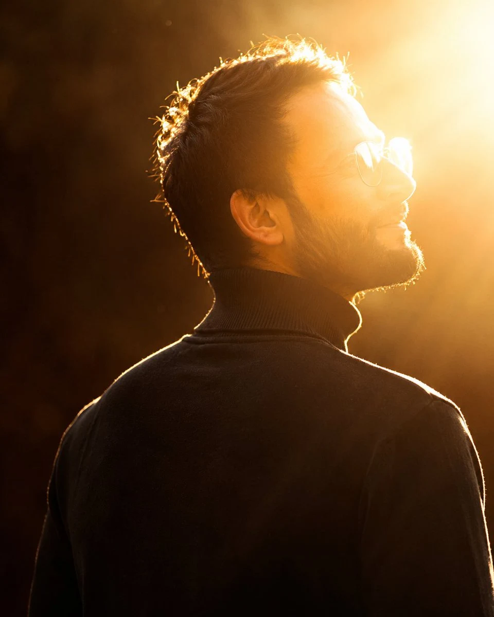 Cinematic Golden Hour Backlit Portrait