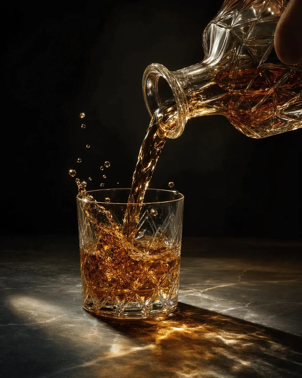 Amber Liquid Fluid Simulation